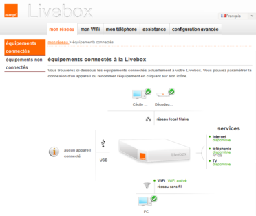 Livebox 2 accéder à l interface de configuration Assistance Orange