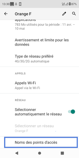 Comment activer un profil internet par défaut sur votre Orange Neva