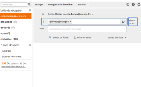 Mail Orange Nouvelle Version Rediger Personnaliser Et Envoyer Un Email Assistance Orange