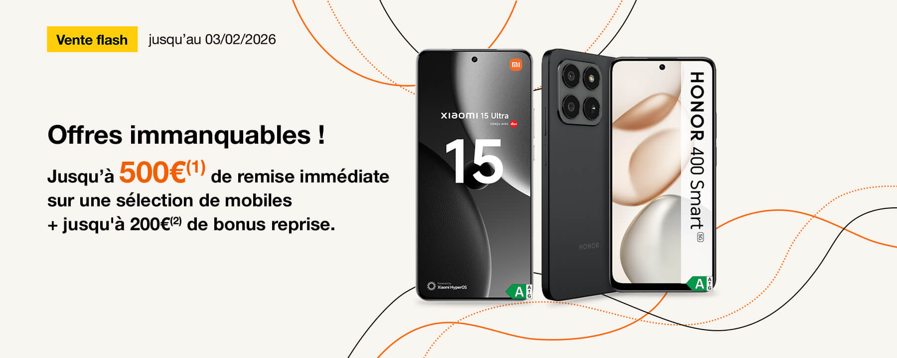 Vente flash sur smartphones jusqu'au 03/02/2026