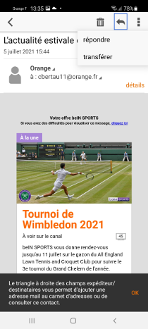 MAIL ORANGE ACC DER VOS MAILS SUR VOTRE MOBILE OU TABLETTE visual data 2