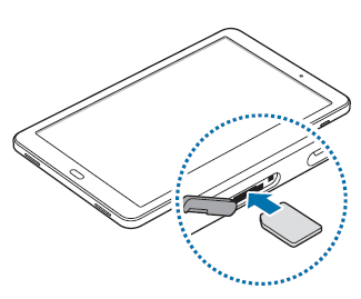 Samsung Galaxy Tab A 10.1 2016 4G : insérer la carte Nano-SIM