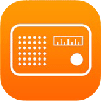 Logo application Orange Radio.