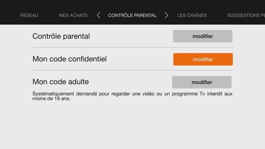 Décodeur TV UHD : comment créer un nouveau code confidentiel