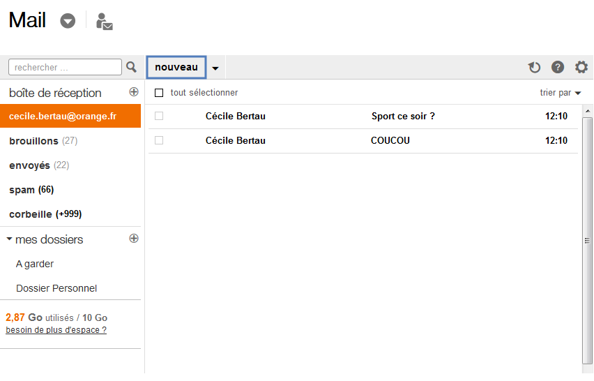comment mettre un mail en pièce jointe orange