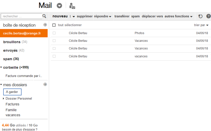Mail Orange : classer vos emails - Assistance Orange
