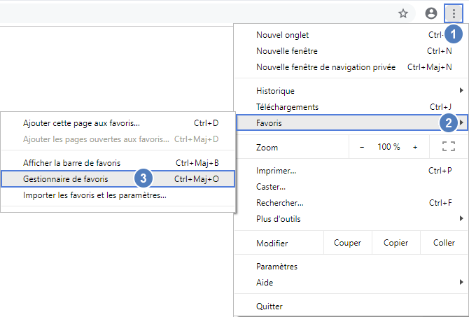 Google Chrome : gérer vos favoris - Aide et Contact Orange