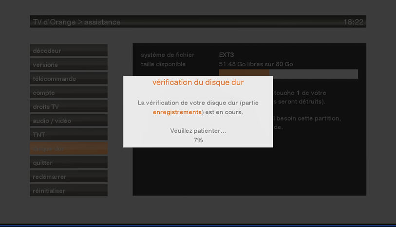 Disque Dur Interne Orange TV 80 Go Pour Enregistrer Tes émissions