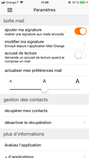 comment recuperer les contacts mail orange