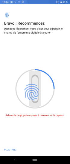 Étape 12 : Continuez la prise d'empreinte.