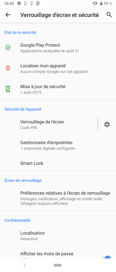 Étape 14 : L'empreinte est enregistrée.