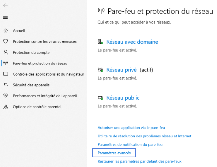 Windows Modifier Le Pare Feu Windows Defender Assistance Orange