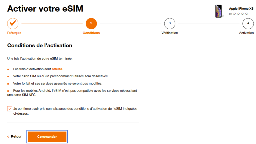 Une Tentative De Esim Seffectue Actuellement Sur Votre Ligne