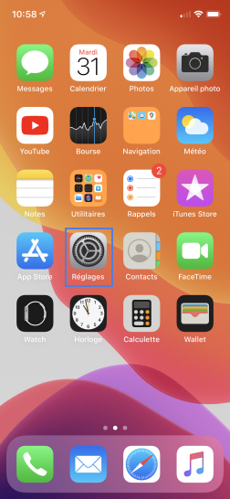 comment changer mot de passe mail orange sur iphone