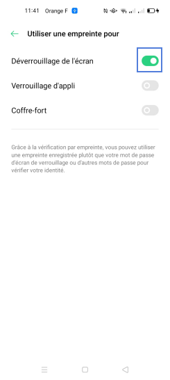Étape 6 : Faites glisser le curseur Déverrouiller vers la gauche.