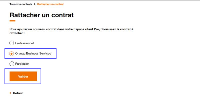 Création d'un compte Orange Business : rattacher vos contrats mobiles à ...