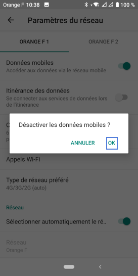 Étape 7 : Faites OK.