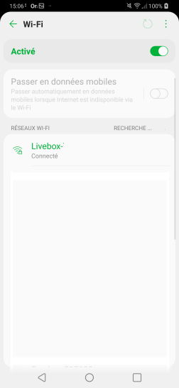 Étape 6 : Vous pouvez dès lors naviguer sur Internet par l'intermédiaire de la Livebox.
