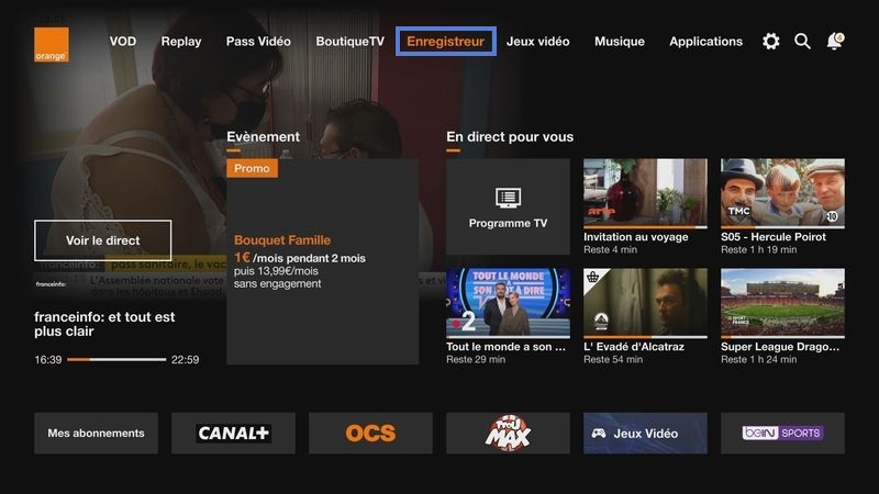 TV d'Orange : planifier un enregistrement TV - Assistance Orange Pro
