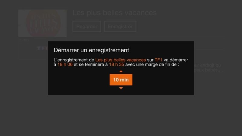 TV d'Orange : planifier un enregistrement TV - Assistance Orange Pro