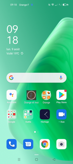Étape 1 : Balayez l'écran vers le haut pour accéder aux applications.