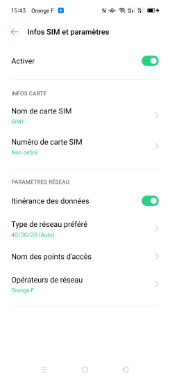 Étape 7 : Faites glisser le curseur Itinérance des données vers la gauche pour désactiver le service de données depuis l'étranger.La méthode sera la même pour l'autre carte SIM.