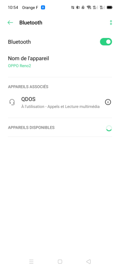 Étape 5 : Le mobile est associé à l'appareil.