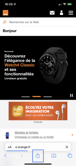 comment mettre un site internet en favoris sur iphone
