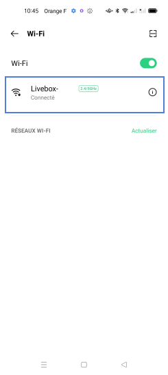 Étape 4 : Sélectionnez la connexion que vous souhaitez supprimer.