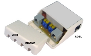 Filtre ADSL maître (France) (N/A) - Achat Connectique téléphone