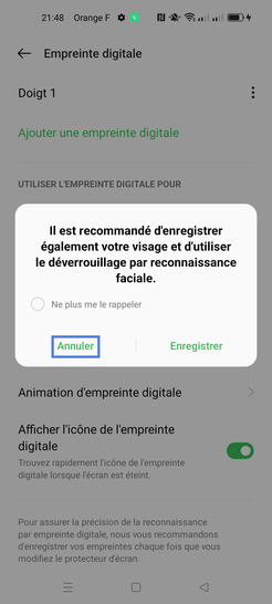 Étape 11 : Cliquez sur Annuler.