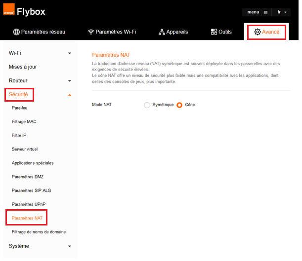 Boost configuration du routeur et des paramètres NAT