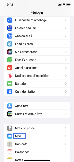 configurer ma boite mail orange sur iphone