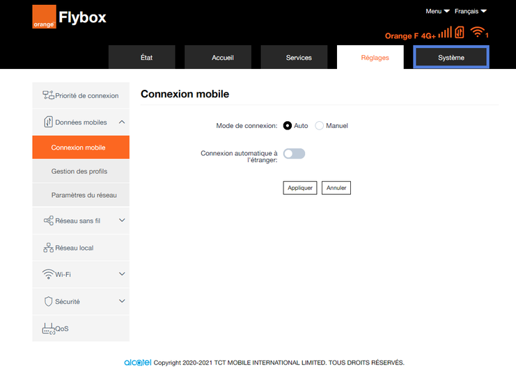 Comment forcer le redémarrage de votre Flybox 4 - 4G+ ? - Assistance Orange