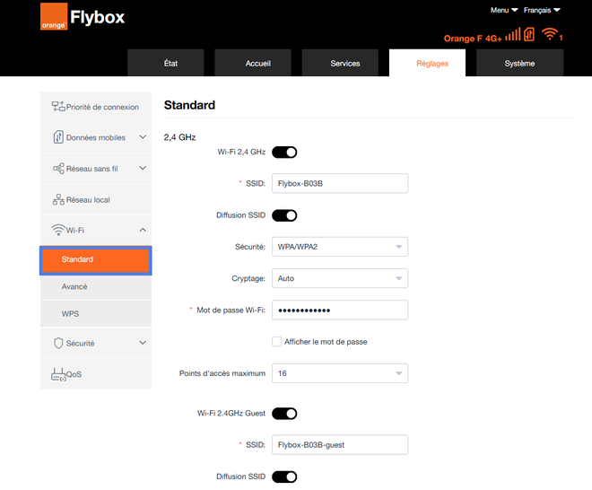 Comment Modifier Les R glages Wifi De Votre Flybox 4 4G 