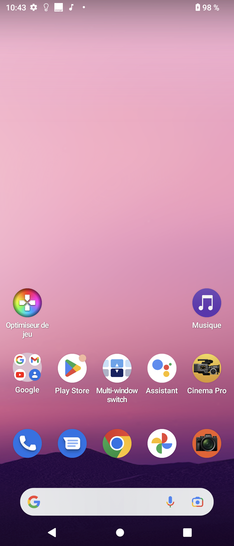 Étape 1 : Faites glisser l'écran du bas vers le haut pour accéder aux applications.
