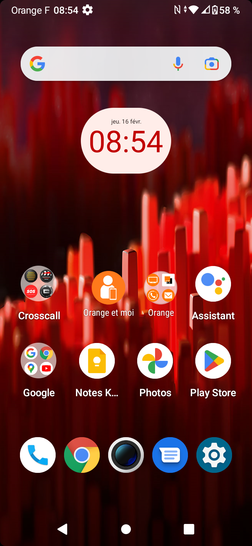 Étape 1 : Balayez l'écran vers le haut pour accéder aux applications.