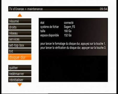 DISQUE DUR ENREGISTREUR Télé d'Orange 500GB pour Décodeur Mini UHD