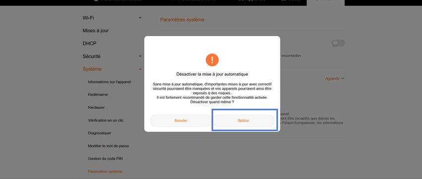 Comment mettre à jour la version logicielle de votre Orange Airbox 4 4G