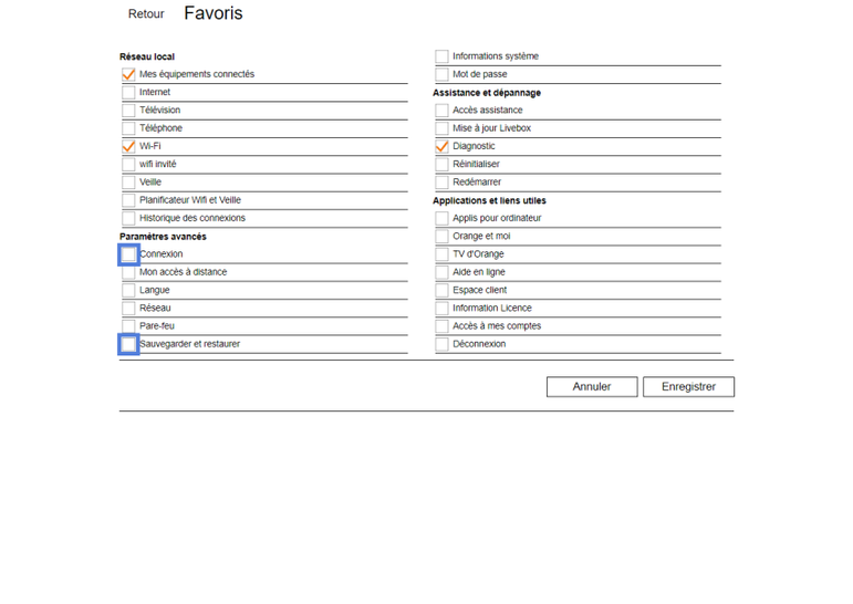 Comment ajouter des favoris sur l'écran d'accueil de l'interface de la