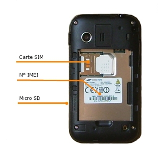 Samsung Galaxy Y : insérer la carte mémoire - Assistance Orange