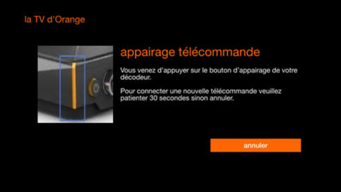 telecommande orange pour livebox 5 - pour décodeur Tv UHD