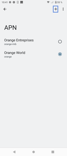 Étape 7 : Allez sur l'icône Plus.