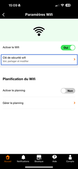 comment retrouver sa clé de sécurité wifi orange