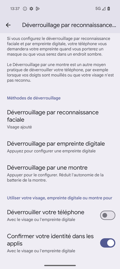 Étape 7 : Le déverrouillage par reconnaissance faciale est désactivé.l'enregistrement du visage et le déverrouillage secondaire sont conservés.Nous sommes là pour vous assurer que vous avez le contrôle total sur les fonctionnalités de sécurité de votre appareil.