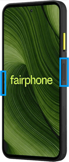 Étape 1 : Depuis n'importe quel écran du menu, faites un appui bref et simultané sur les touches Marche/Arrêt et volume plus (les boutons de volume sont sur la partie gauche du mobile).