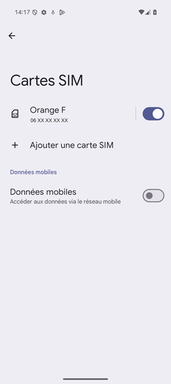 Étape 6 : Les connexions de données sont désactivées.Faites glisser le curseur Données mobiles vers la droite pour activer de nouveau le service.Nous sommes là pour vous accompagner dans chaque étape et vous assurer une expérience fluide et sans souci.