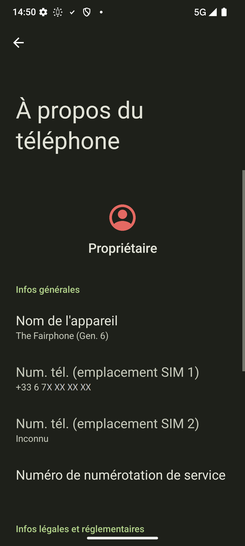 Étape 5 : À nouveau, balayez l'écran vers le haut pour faire défiler les infos.