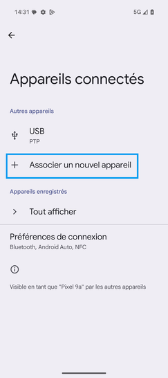 Étape 4 : Cliquez sur Associer un nouvel appareil.