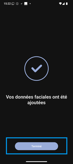 Étape 14 : Poursuivez avec Terminer.
